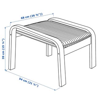 Reposapiés Ikea Poäng desenfundable