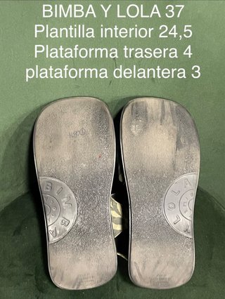 BIMBA Y LOLA - sandalias plataforma print 37