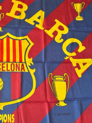 Bandera FC Barcelona vintage futbol