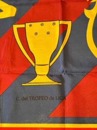 Bandera FC Barcelona vintage futbol