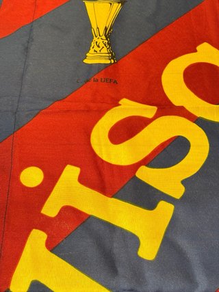 Bandera FC Barcelona vintage futbol