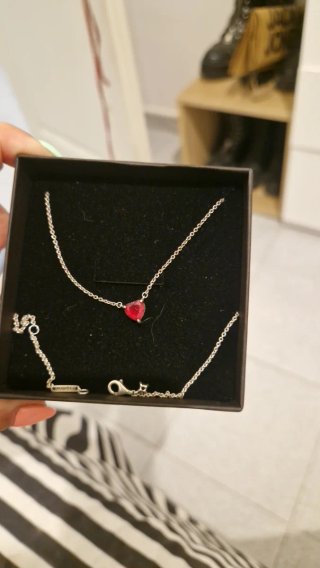 Collar Pandora Corazón Rojo