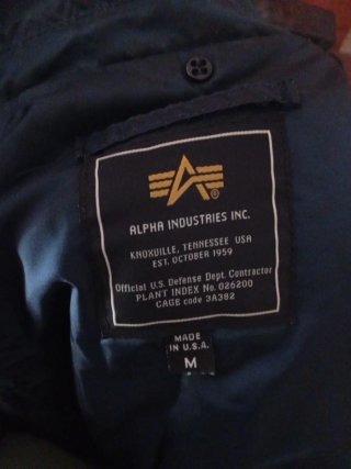 Chaqueta Alpha Industries Verde Militar