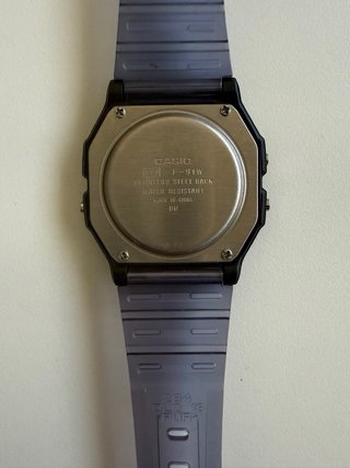 Reloj Casio F91W Negro y Gris
