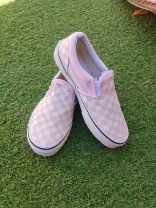 Zapatillas Vans Checkerboard Rosa Talla 34.5