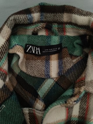 Sobrecamisa Zara cuadros