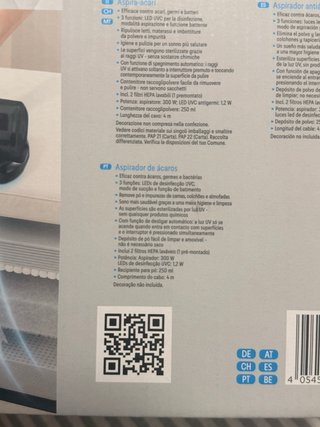 Aspirador de mano