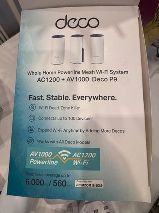 TP-Link Deco P9 V2 Pack 3 WiFi Mesh+3 soportes