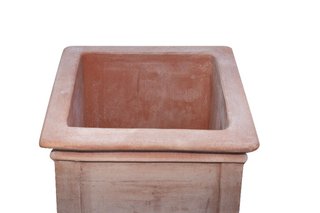 Vaso pilone in Terracotta 100% Made in Italy inter