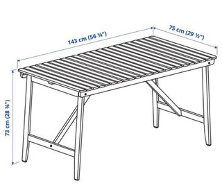 Mesa y 4 Sillas Plegables Madera