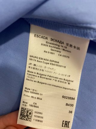 Top Scada Azul Talla Única