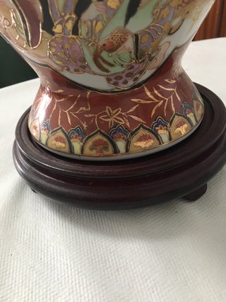 Jarrón Chino Porcelana Decorado. NO SE ENVIA