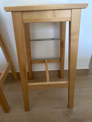 Pack 2 Taburetes Altos Ikea Roble