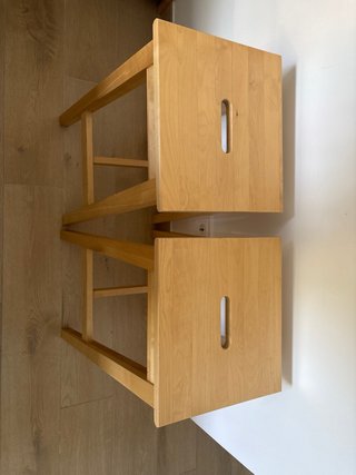 Pack 2 Taburetes Altos Ikea Roble