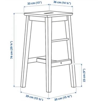 Pack 2 Taburetes Altos Ikea Roble