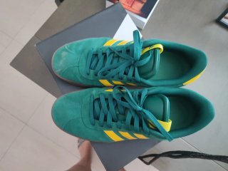 Zapatillas Adidas Hombre Verde y Amarillo