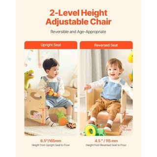 Set Tavolo e Sedia Svezzamento Montessori, Legno p