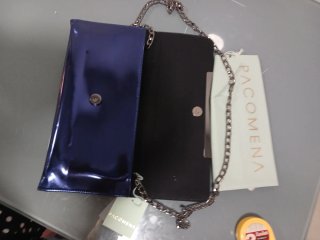 Bolso fiesta Menbur azul , cartera, Paco Mena