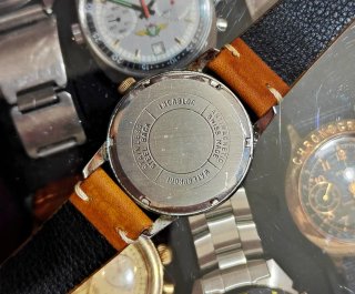 Orologio H. Gervin 17 Rubis Incabloc Oro Argento