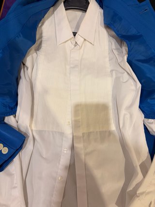 Traje de corto azul completo