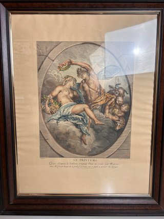 Litografías antiguas 4 estaciones 76x61 cm