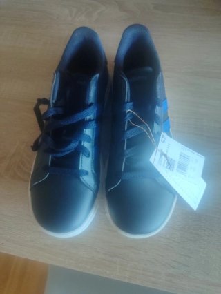 Zapatillas Adidas Grand Court 2.0K Azul/Blanco