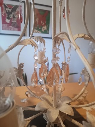 Lámpara araña 5 luces.
