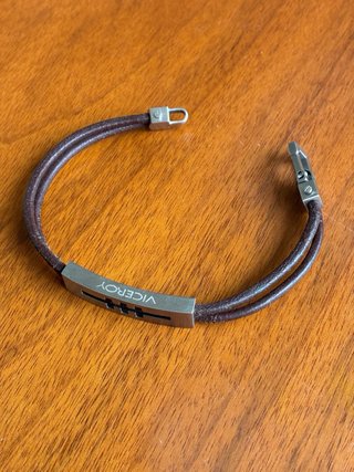 Pulsera Viceroy Cuero Marrón y Plata