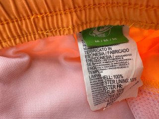 Bañador Quiksilver Hombre Talla M Naranja