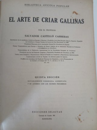 El arte de criar Gallinas por Salvador Castelló