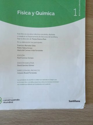 Física y química 1 Bachillerato
