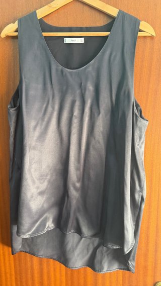 Blusa Mango Azul Oscuro Talla L