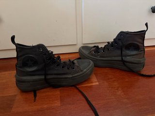 Converse Negras Plataforma
