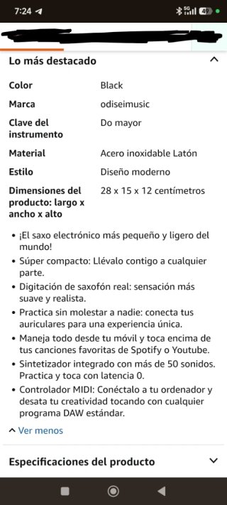 Saxofón Travel Sax 2
