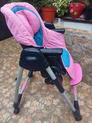 Trona Jane bebé rosa y azul