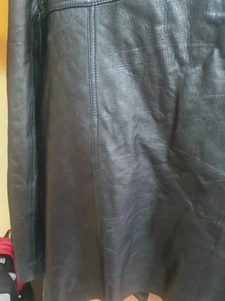 Chaqueta americana de piel negra