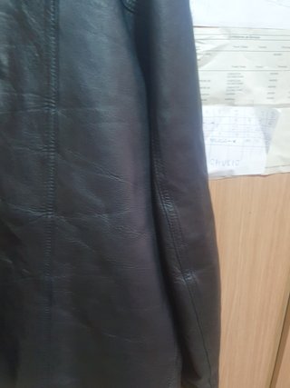Chaqueta americana de piel negra