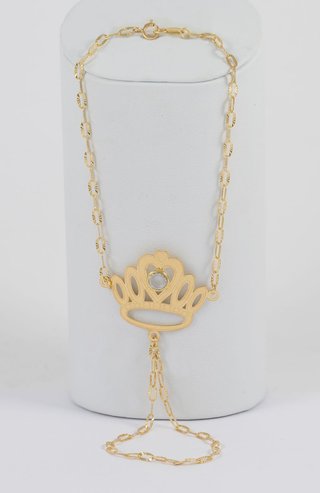 Pulsera pasamanos Corona oro 18k 750