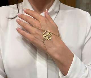 Pulsera pasamanos Corona oro 18k 750