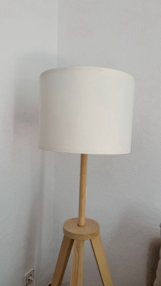Lámpara de pie IKEA LAUTERS Madera y Tela