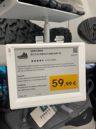 Botas de montaña grises y verde azulado talla 38
