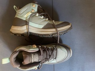 Botas de montaña grises y verde azulado talla 38