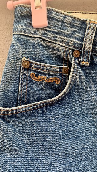 Gonna jeans blu