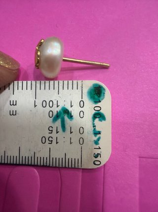 Pendientes Tous Perla y Oso Dorado