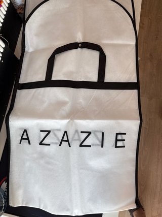Vestido largo Azazie azul