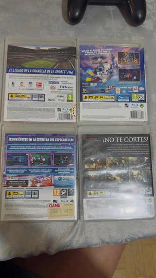 Consola PlayStation 3 con juegos y mandos