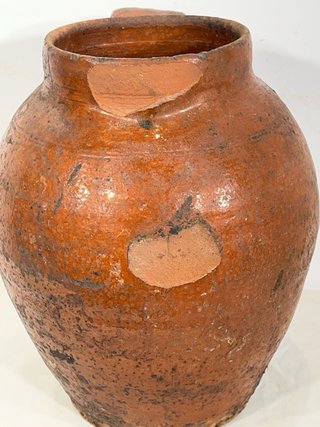 Antiguo Cántaro de Barro Cocido
