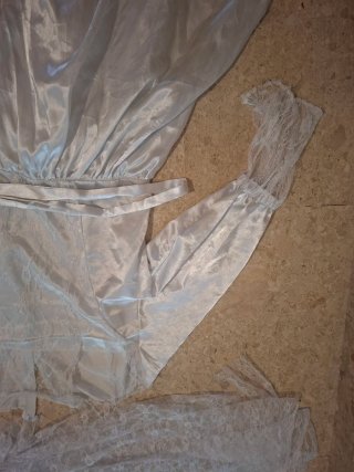 Disfraz vestido de novia con velo y lazo En genera