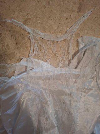 Disfraz vestido de novia con velo y lazo En genera
