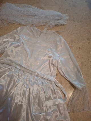 Disfraz vestido de novia con velo y lazo En genera